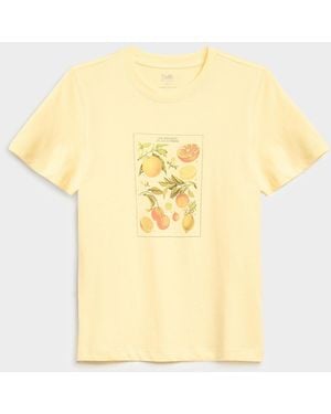 Twik Printed Tee Relaxed Fit - Yellow