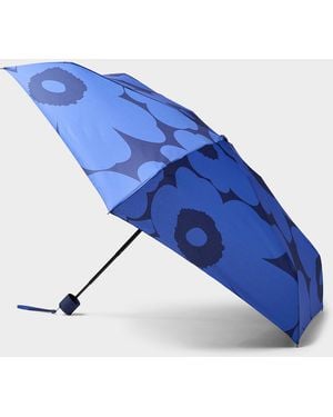 Marimekko Pieni Unikko Compact Poppy Umbrella - Blue