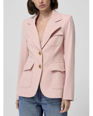 Smythe Patch Pockets Flowy Blazer - Pink