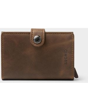 Secrid Vintage Leather Mini - Brown