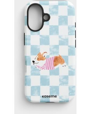 KaseMe Patterned Iphone 16 Case - Blue
