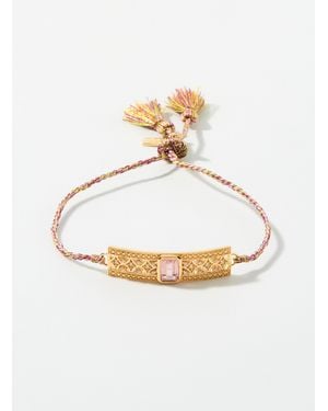 Leticia Ponti Eugénie Cord Bracelet - White