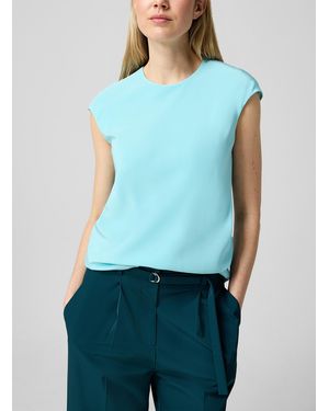 JUDITH & CHARLES Lucille Pure Silk Blouse - Blue