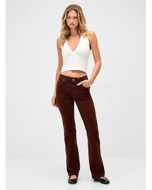 Twik Corduroy Bootcut Pant - White