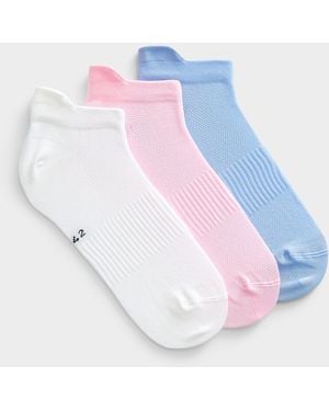I.FIV5 Piqué Knit Multisport Sock Set Of 3 - White