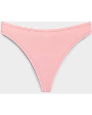 Miiyu Smooth Stretch Microfibre Thong Recycled Nylon - Pink