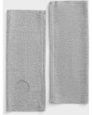 Simon's Open Heel And Toe Thin Socks - Grey