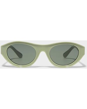 Komono Celeste Concave Oval Sunglasses - Green