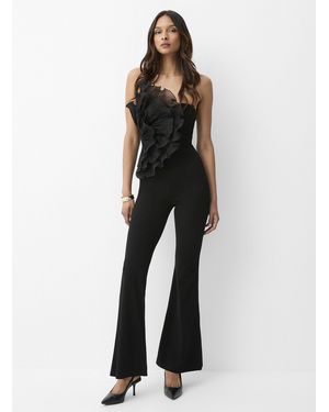 Icône Pleated Organza Tube - Black