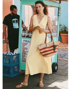 MINKPINK Kaia Butter Yellow Open - Blue