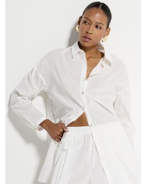 Simon's Lightweight Cotton Loose Tunic - White