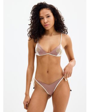 Maaji Trimmed Iridescent V - Grey