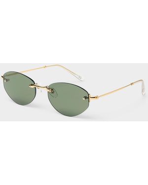 Miller Amina Frameless Sunglasses - Green