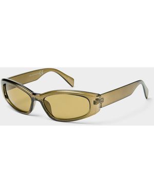 Simon's Revolution Long Slim Sunglasses - Metallic