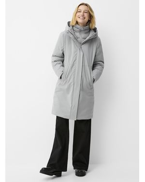 Contemporaine Recycled Down Removable Bib Jacket - Grey
