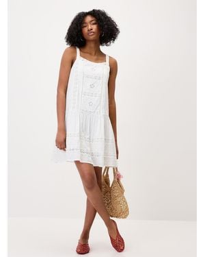Levi's Kate Broderie Anglaise Minidress - White