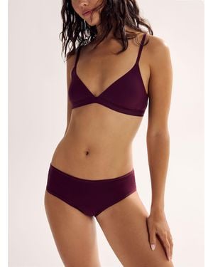 Miiyu Smooth Stretch Microfibre Bikini Panty Recycled Nylon - Purple