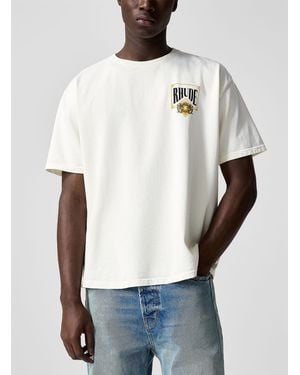 Rhude Collins Fumar Print T - White