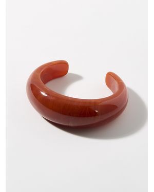 Simon's Thick Open Bangle - Orange
