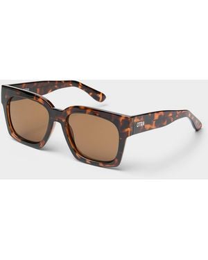 Otra Alba Oversized Square Sunglasses - Brown
