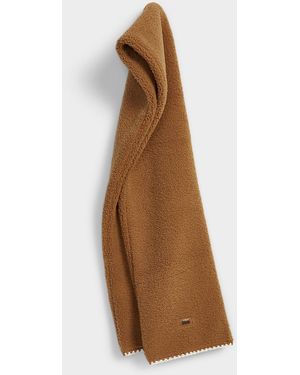 UGG Fluff Fleece Scalloped Scarf - Natural
