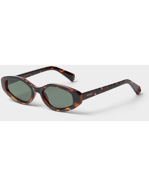 Komono Margot Angular Oval Sunglasses - Grey