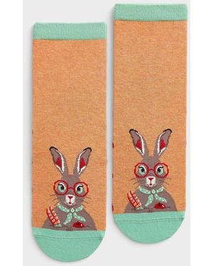 Simon's Cute Animal Ankle Socks - Green