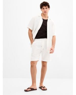 Lindbergh Cotton Gauze Bermudas - White
