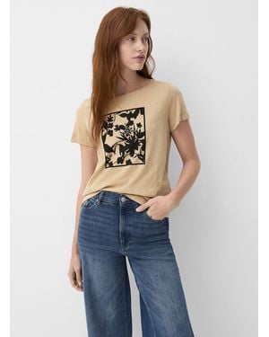 Contemporaine Printed Organic Cotton T - Blue