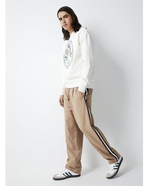 Scotch & Soda Striped Accent Band Pant Relaxed Fit - White