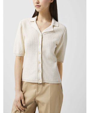 Filippa K Buttoned Linen Sweater - Natural