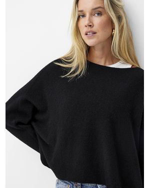 Contemporaine Touch Of Wool And Alpaca Oversized Sweater - Black