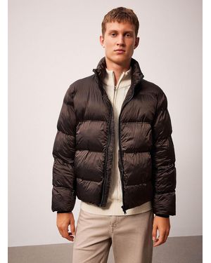 Lindbergh Taupe Quilted Jacket - Brown