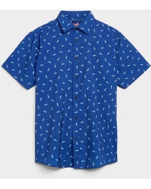Report Collection Little Shark Shirt Regular Fit - Blue