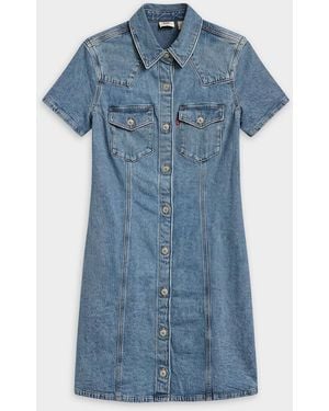 Levi's Trace Western Shirt Mini - Blue