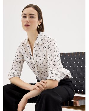 Part Two Cortnio Pockets Printed Voile Shirt - White