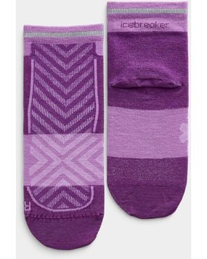 Icebreaker Merino Running Ped Socks - Purple