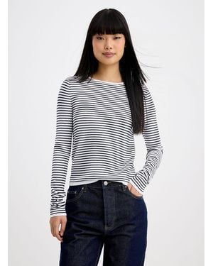 Twik Striped Sweater Slim Fit - Grey