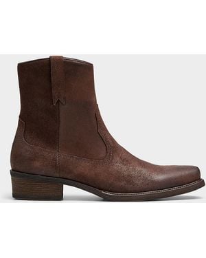 Steve Madden Stergis Western Boots Men - Brown