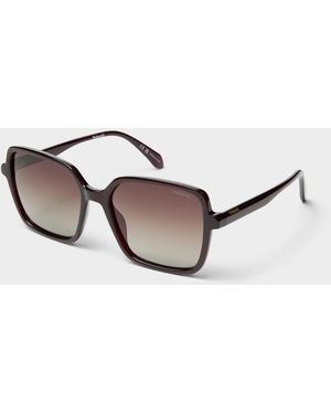 Polaroid Oversized Square Sunglasses - Metallic