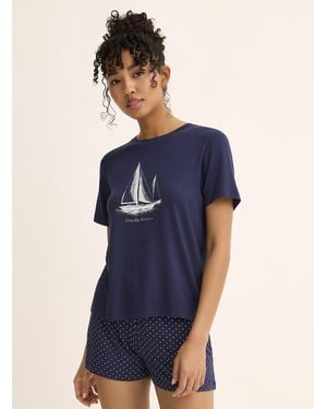 Miiyu Soft Stretch T - Blue
