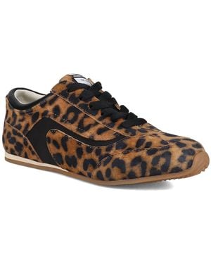 Kenneth Cole Alma Fuzzy Leopard Print Sneakers Women - Brown