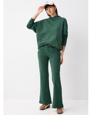 Twik French Terry Flared Pant - Green