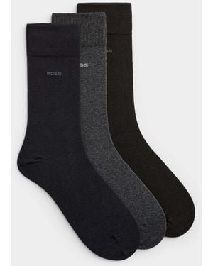 BOSS Minimalist Dress Socks 3 - Black