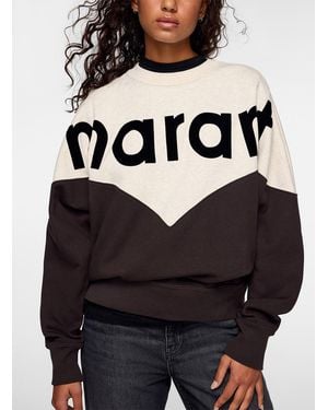 Isabel Marant Velvet Logo Sweatshirt - Grey