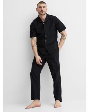 Le 31 Linen And Organic Cotton Lounge Pant - Black