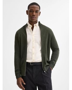 Lindbergh Merino Knit Zip - Black