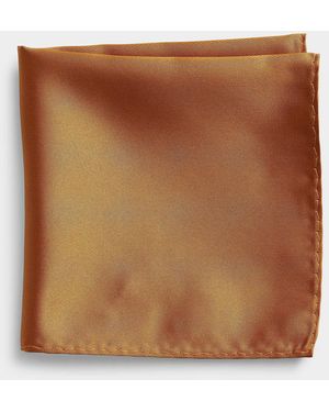 Le 31 Satiny Pocket Square - Brown