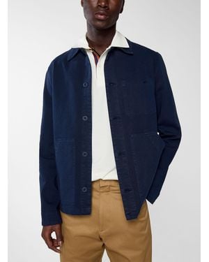 Paul Smith Navy Twill Chore Jacket - Blue