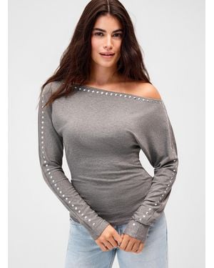 Twik Studded Trim T - Grey